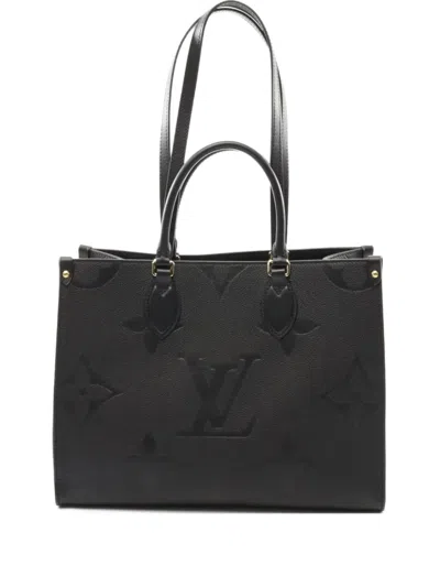 Pre-owned Louis Vuitton 2021s On-the-go Mm Monogram Tote Bag In Black