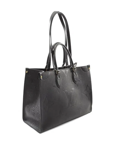 Pre-owned Louis Vuitton 2021s On-the-go Mm Monogram Tote Bag In Black