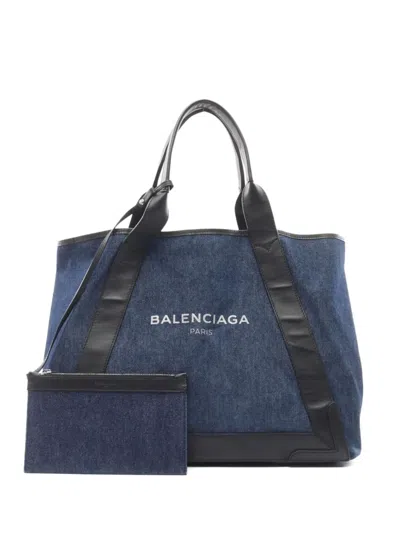 Pre-owned Balenciaga 2000s Denim Tote Bag