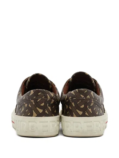Pre-owned Burberry Monogram Canvas Sneakers