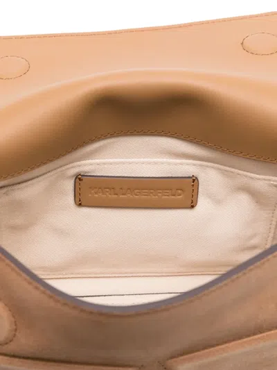 Karl Lagerfeld Ikon Suede Cross Body Bag