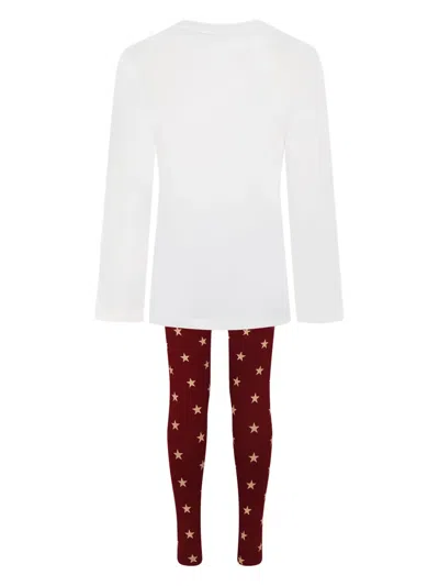 Tommy Hilfiger Junior Logo-print Pajamas In White