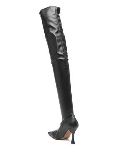 Proenza Schouler 95mm Trap Knee-high Boots In Black