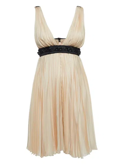 Pre-owned Dsquared2 Pleated Silk Dress