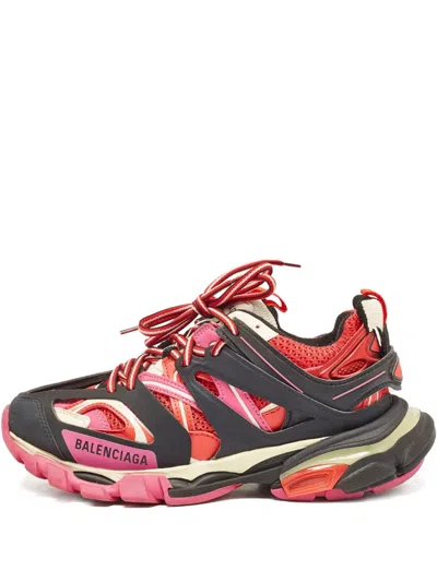 Pre-owned Balenciaga Layered Mesh Track Sneakers