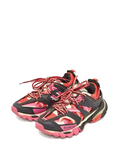 Pre-owned Balenciaga Layered Mesh Track Sneakers