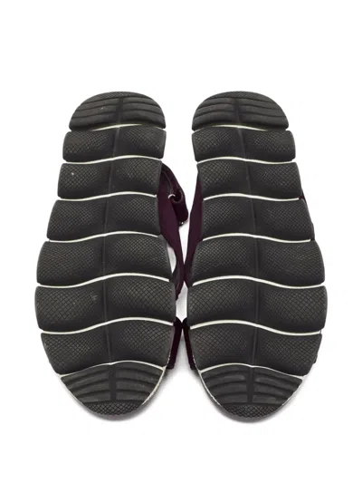 Pre-owned Prada Cross-strap Crystal-embellished Sandals