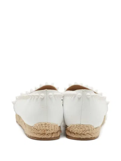 Pre-owned Christian Louboutin 2024 Melides Leather Studded Espadrilles