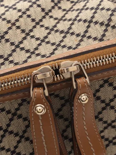 Pre-owned Gucci 2000s Sukey Diamante Handbag In Brown