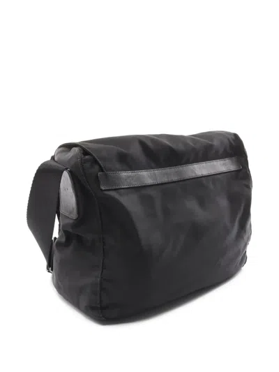 Pre-owned Prada 2000s Vela Sport Messenger Bag In Black