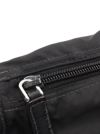 Pre-owned Prada 2000s Vela Sport Messenger Bag In Black