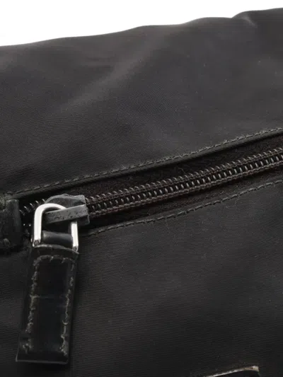 Pre-owned Prada 2000s Vela Sport Messenger Bag In Black