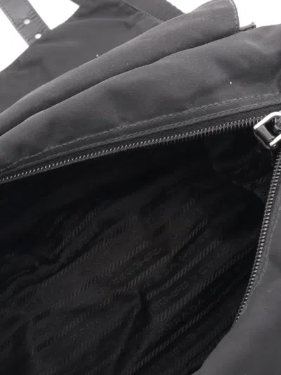 Pre-owned Prada 2000s Vela Sport Messenger Bag In Black