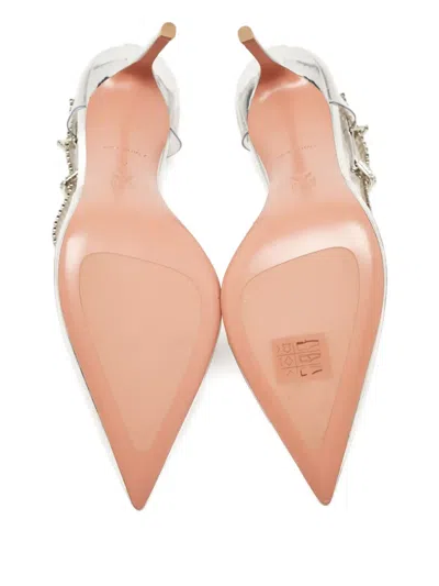 Pre-owned Amina Muaddi 100mm  Crystal-embellished Pumps