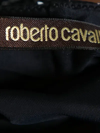 Pre-owned Roberto Cavalli Vintage  Animal-print Plunging-neckline Top