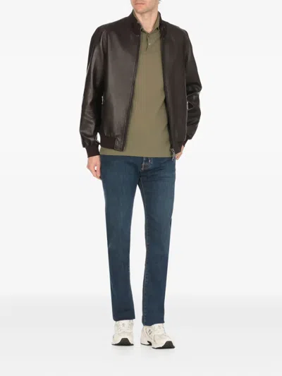 Jacob Cohen Contrast-stitching Jeans In Blue