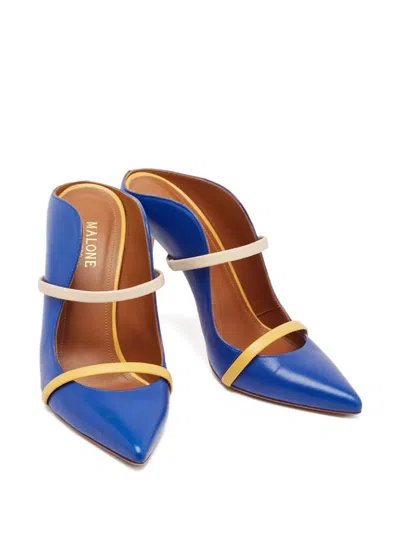 Pre-owned Malone Souliers 100mm Leather Strap Mules