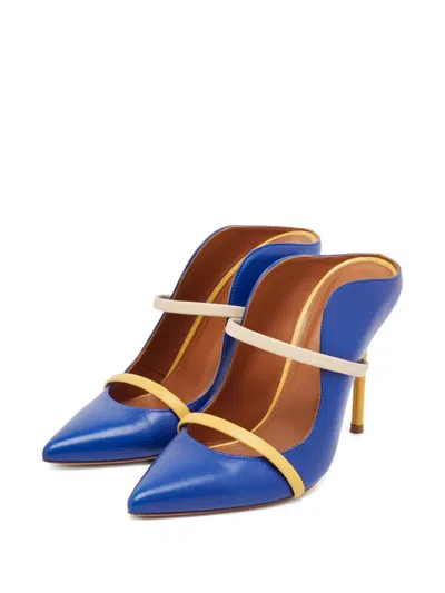 Pre-owned Malone Souliers 100mm Leather Strap Mules
