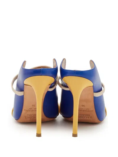 Pre-owned Malone Souliers 100mm Leather Strap Mules