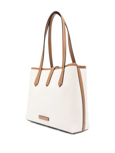 Karl Lagerfeld Padlock Leather-trimmed Tote Bag