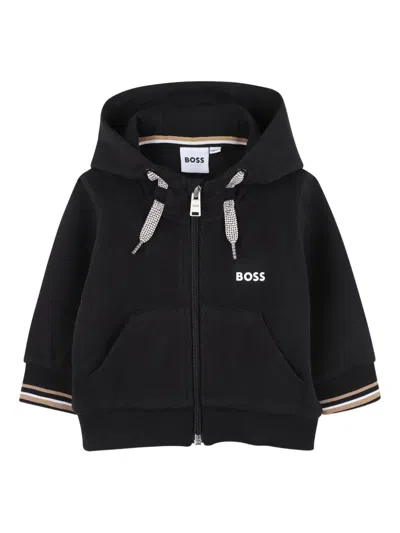 Bosswear Zip-up Hoodie In Black