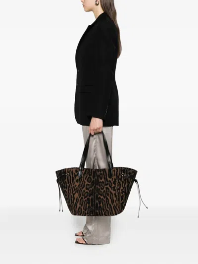 Tom Ford Large Tote Bag In Ocelot Jacquard