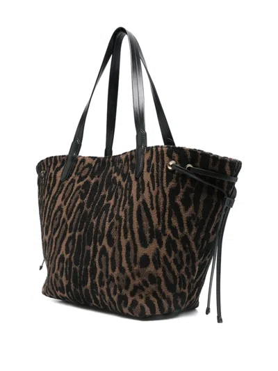Tom Ford Large Tote Bag In Ocelot Jacquard