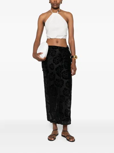 Sir Viittoria Midi Skirt In Black