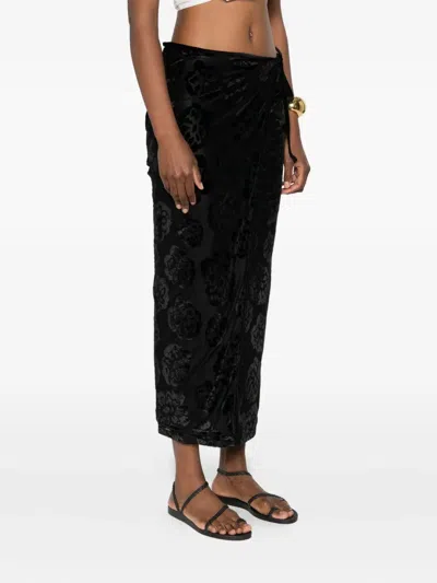 Sir Viittoria Midi Skirt In Black