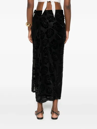 Sir Viittoria Midi Skirt In Black