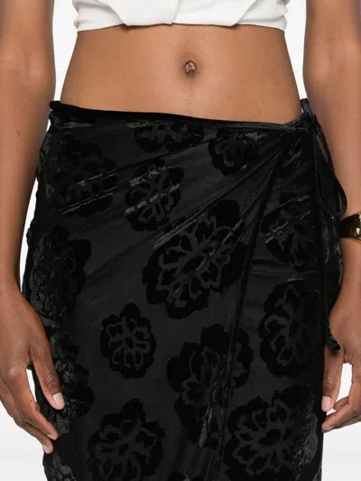 Sir Viittoria Midi Skirt In Black