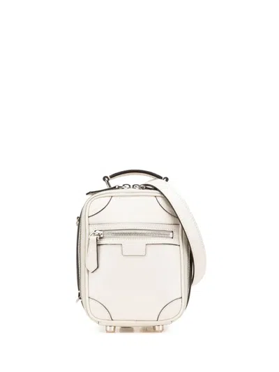 Pre-owned Fendi 2010-2025 Mini Vitello Astro Rubber Effect Trolley Satchel