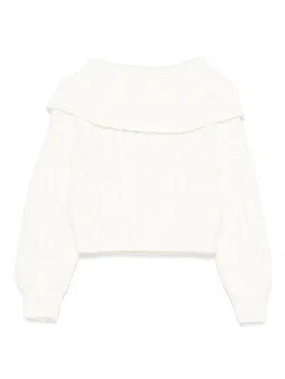 Iro Boat-neck Knitted Jumper In Neutral