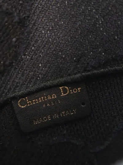 Pre-owned Dior 2019 Canvas Embroidered Camouflage Saddle Belt Bag In Blue