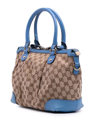 Pre-owned Gucci 2016-2025 Gg Canvas Sukey Satchel