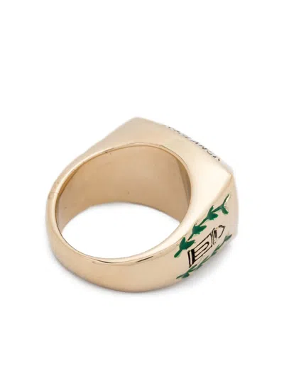 Casablanca Tennis Club Signet Ring In Gold