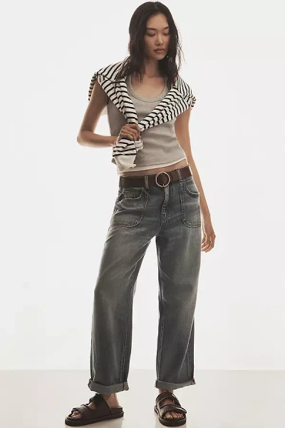 Pilcro The Jenna Mid-rise Relaxed Jeans By  In Gray