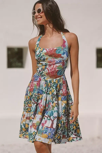Celandine Daniella Manini X  Tiered Bustier Mini Dress