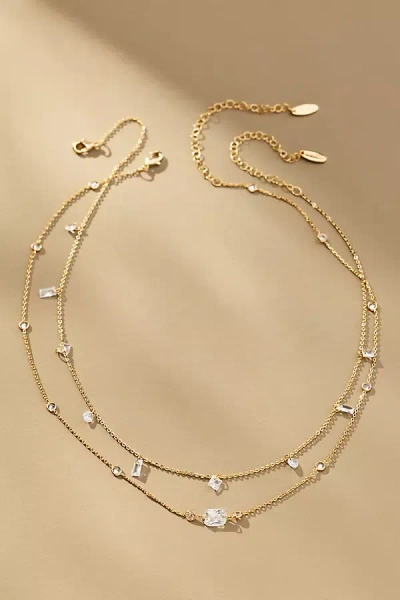 By Anthropologie Baguette Crystal Necklace