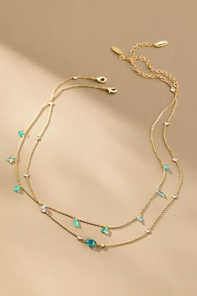 By Anthropologie Baguette Crystal Necklace