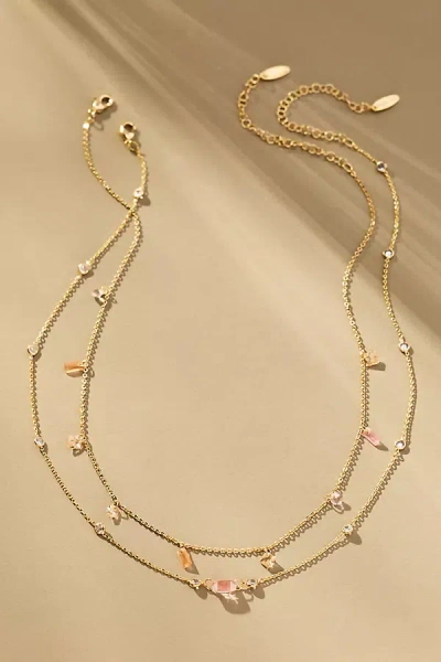 By Anthropologie Baguette Crystal Necklace