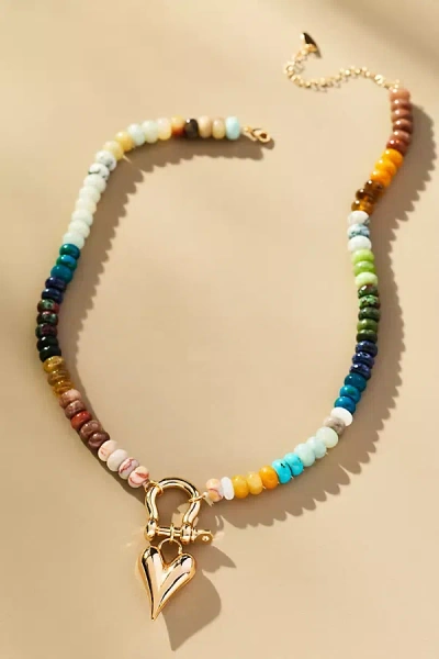 By Anthropologie Beaded Charm Necklace