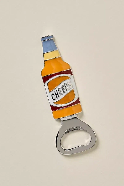 Anthropologie Game Day Bottle Opener In Yellow