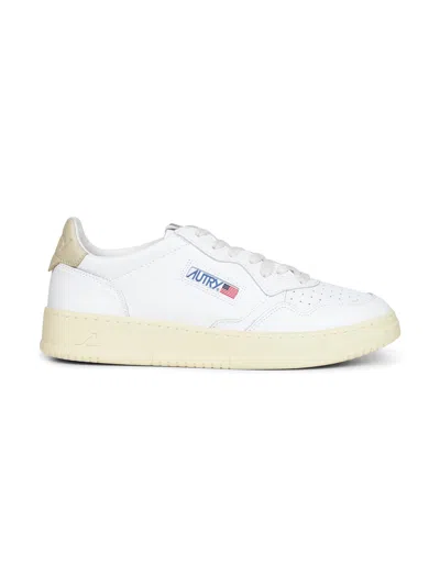Autry White Leather Medalist Low Sneakers In Multi