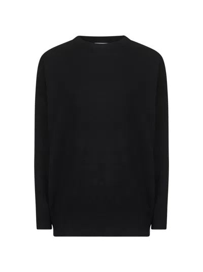 Brunello Cucinelli Black Cashmere Sweater With Monili