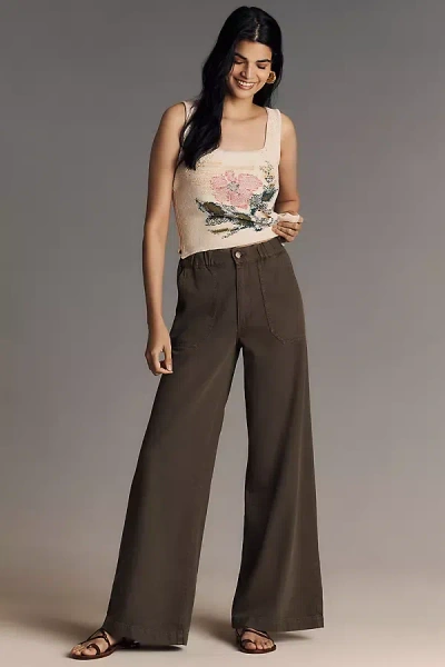 Paige Rumi High-rise Wide-leg Pants
