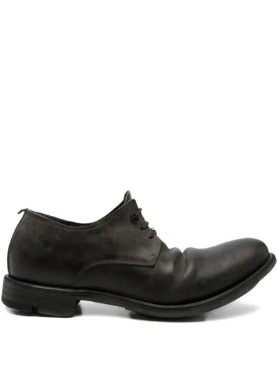Layer Zero Lace-up Leather Derby Shoes