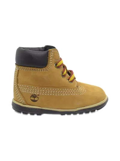 Timberland Crib Leather Lace-up Booties In Brown