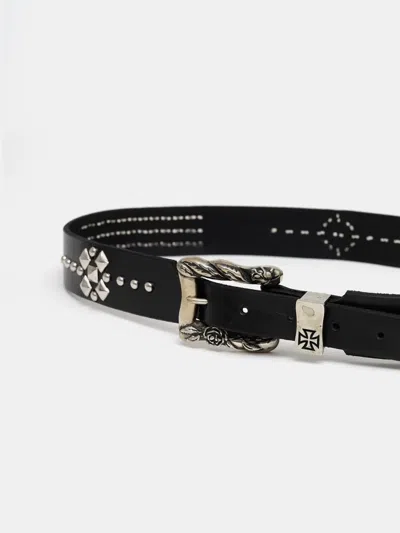 Enfants Riches Deprimes Studded Leather Belt In Black