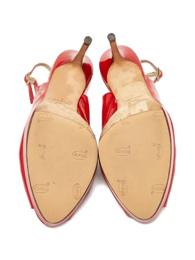 Pre-owned Jimmy Choo 120mm Nova Peep Slingback Pumps